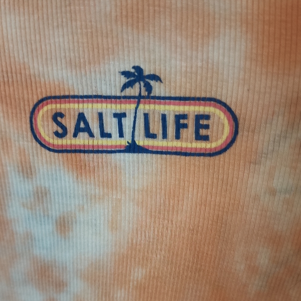 Salt Life Orange Tie-Dye Mini Dress - Picture 3 of 5
